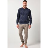 JP1880 pyjama blauw/bruin, Motief