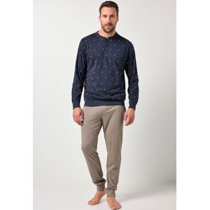 JP1880 pyjama blauw/bruin, Motief
