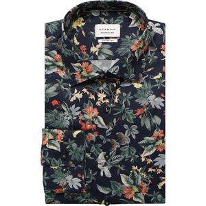 ETERNA Overhemd marine, Bedrukt