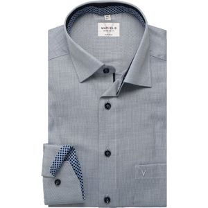 Marvelis Overhemd blauw, Faux-uni