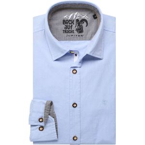 Jupiter Traditioneel overhemd lichtblauw, Effen