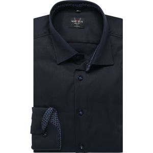 Marvelis Overhemd marine, Effen