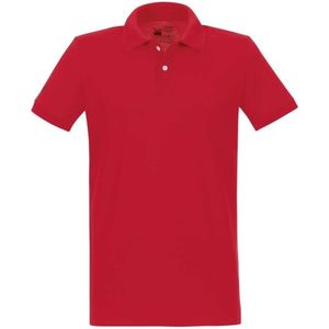 TRIGEMA Slim Fit Polo shirt rood, Effen