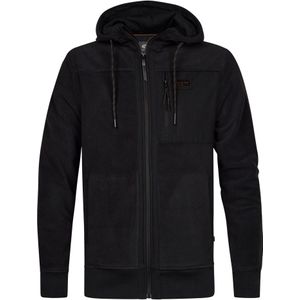 Petrol Industries - Sweatvest - Zwart - Met Capuchon - Normale Pasvorm