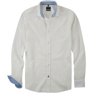 OLYMP Casual Overhemd wit, Faux-uni