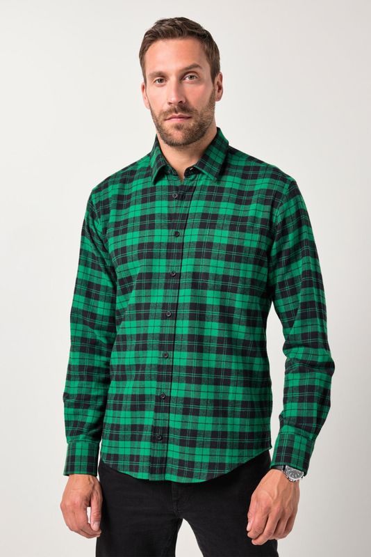 JP1880 Overhemd palmgroen, Ruit