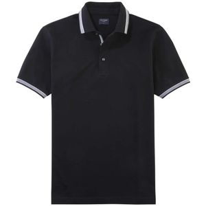 OLYMP Casual Regular Fit Polo shirt Korte mouw zwart