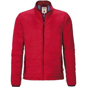 HAKRO 851 Gewatteerd jack rood, Effen
