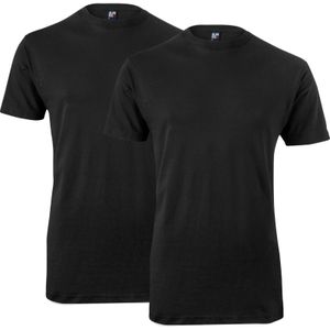 Alan Red Oakville T-Shirt ronde hals zwart, Effen