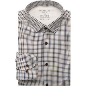 Marvelis Performance Overhemd natuurlijk, Ruit