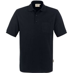 HAKRO 812 Comfort Fit Polo shirt Korte mouw zwart