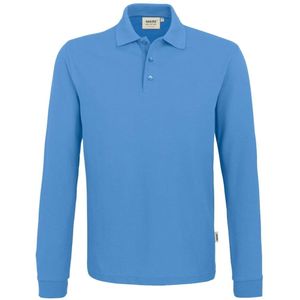 HAKRO 815 Comfort Fit Poloshirt lange mouw malibu blauw, Effen