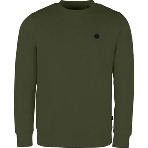 Kronstadt Sweatshirt ronde halsgroen, Effen