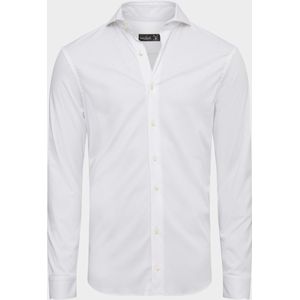 van Laack Meisterwerk Jersey shirt wit, Effen