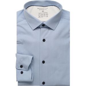 Marvelis Performance Overhemd blauw, Faux-uni