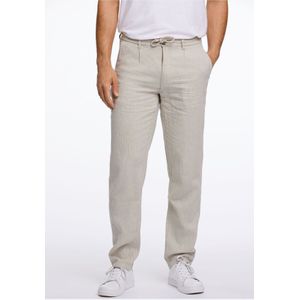 Lindbergh linnen broeken grijs, Effen