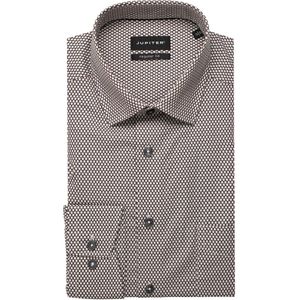 Jupiter Overhemd blauw/beige/wit, Motief