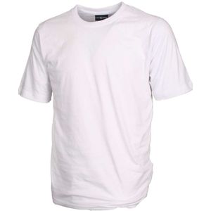 Casa Moda T-Shirt ronde hals Dubbel pak wit, Effen