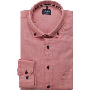 Marvelis Casual Overhemd baksteenrood, Faux-uni