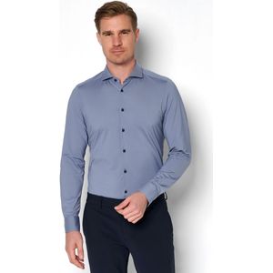 Pure Functional Jersey shirt middenblauw, Effen