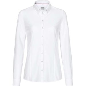HAKRO Regular Fit Dames Overhemd wit, Effen