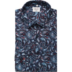 Marvelis Overhemd marine, Bedrukt
