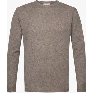 Profuomo Trui ronde halsbruin, Effen