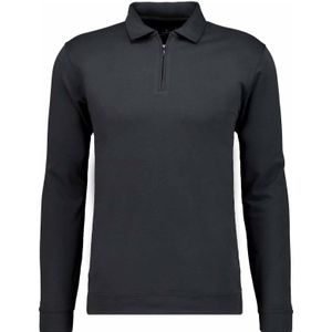 RAGMAN Half-Zip Sweater zwart, Effen