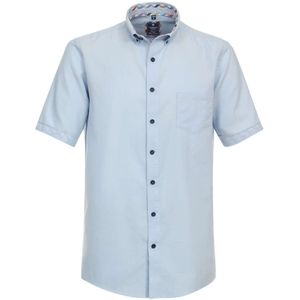 Redmond Casual Regular Fit Overhemd Korte mouw lichtblauw