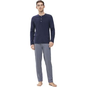 Mey Ringwood Regular Fit Longsleeve donkerblauw, Effen