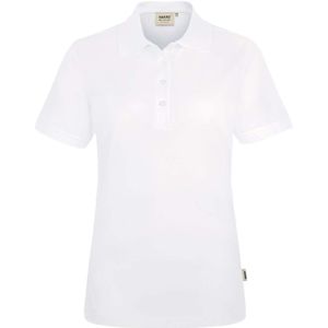 HAKRO 216 Dames Poloshirt wit, Effen