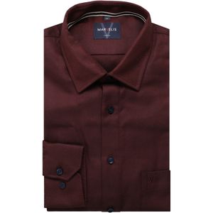 Marvelis Casual Overhemd rood, Effen