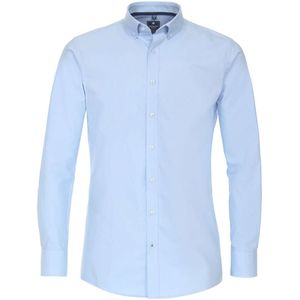 Redmond Casual Regular Fit Overhemd lichtblauw, Faux-uni