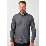 JP1880 Overhemd zwart, Effen