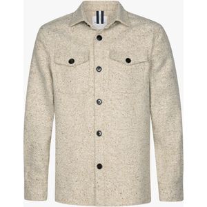 Profuomo Overshirt zand, Effen