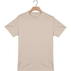 Thomas Maine T-Shirt ronde hals zand, Effen