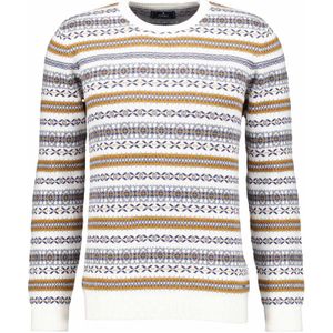 RAGMAN Gebreide trui ronde halsecru, Motief