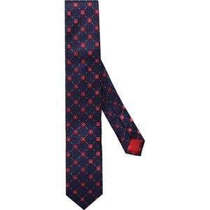 OLYMP Dunne stropdas blauw/rood, Motief