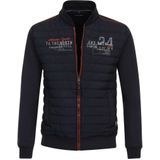 Casa Moda Casual Fit Sweatjacket blauw, Effen