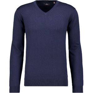 RAGMAN Gebreide trui V-halsmarine, Effen