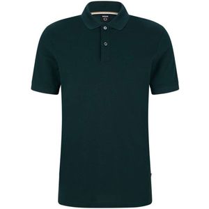 BOSS Regular Fit Polo shirt Korte mouw donkergroen