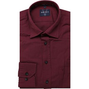 Marvelis - Casual Overhemd - Rood - Lange Mouw - 100% Katoen