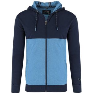 Marvelis Casual Modern Fit Hooded sweatshirt marine/blauw, Effen