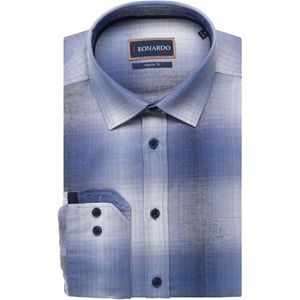 Leonardo by Jupiter Casual Overhemd donkerblauw, Ruit