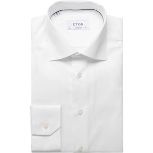 ETON Contemporary Fit Overhemd wit, Effen