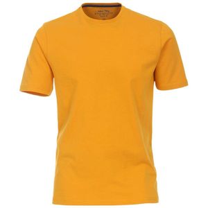 Redmond Casual Regular Fit T-Shirt ronde hals geel, Effen