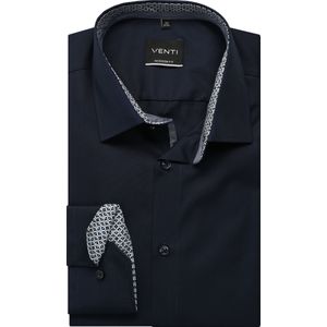 Venti Overhemd blauw, Faux-uni
