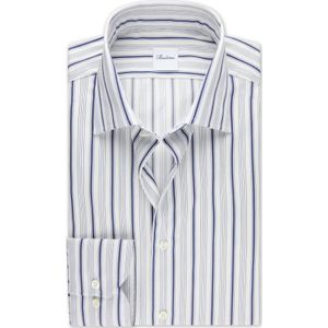 Stenströms Overhemd wit, Gestreept