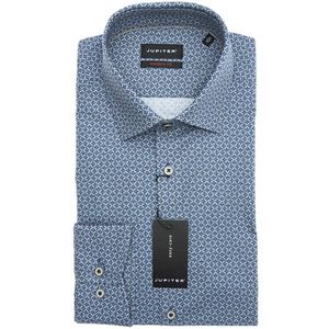 Jupiter Overhemd middenblauw, Motief