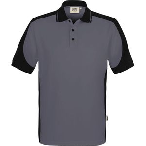 HAKRO Performance Polo shirt antraciet/zwart, Tweekleurig